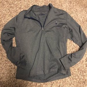 Johnnie-O Small Lammie gray pullover 1/4 zip quarter prepformance S Sm